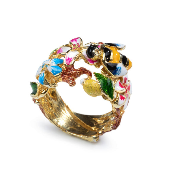 Anillo en plata vermeil