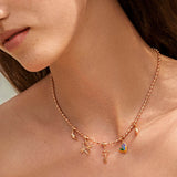 Collar en plata vermeil