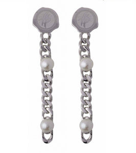 Aretes en plata con rodio