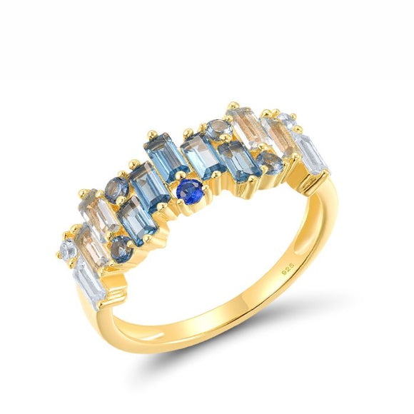 Anillo de plata vermeil
