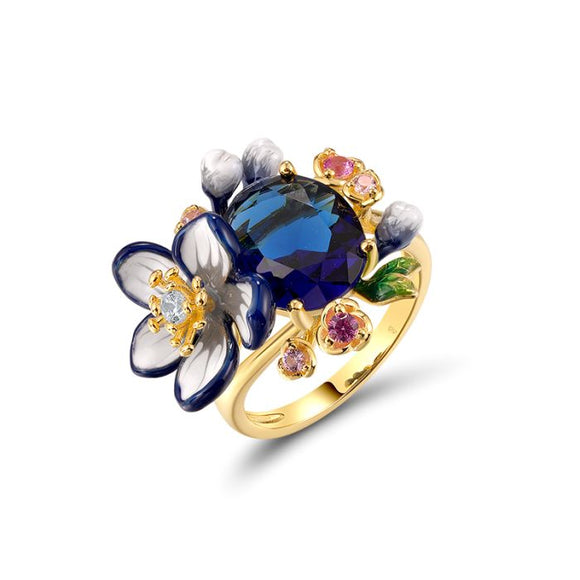 Anillo de plata vermeil