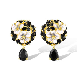 Aretes en plata vermeil