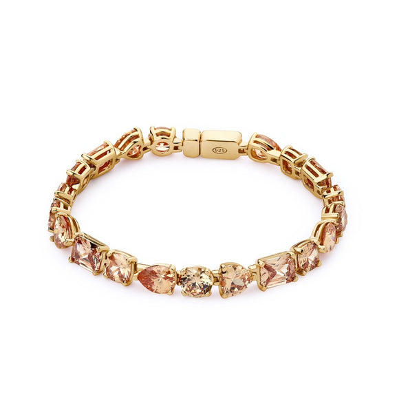 Brazalete en plata vermeil