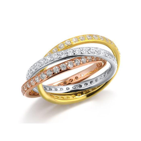 Anillo en plata vermeil