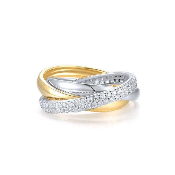 Anillo en plata vermeil