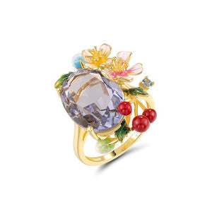 Anillo en plata vermeil