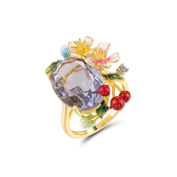 Anillo en plata vermeil