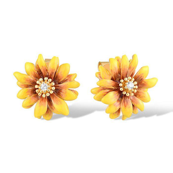 Aretes en plata vermeil