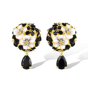 Aretes en plata vermeil
