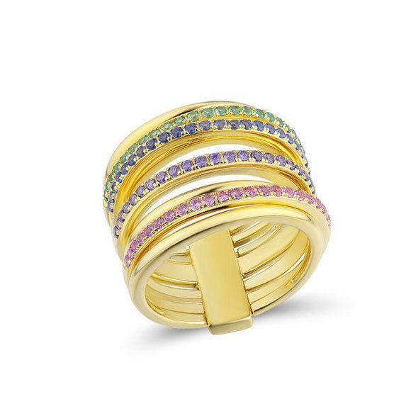 Anillo en plata vermeil