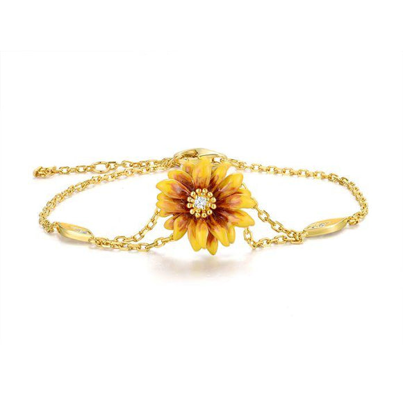 Brazalete en plata vermeil
