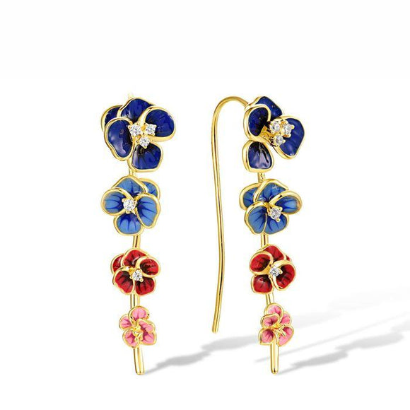 Aretes en plata vermeil