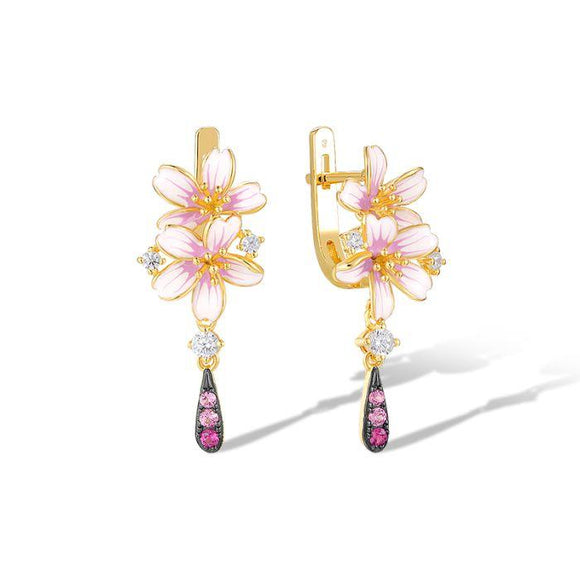 Aretes en plata vermeil