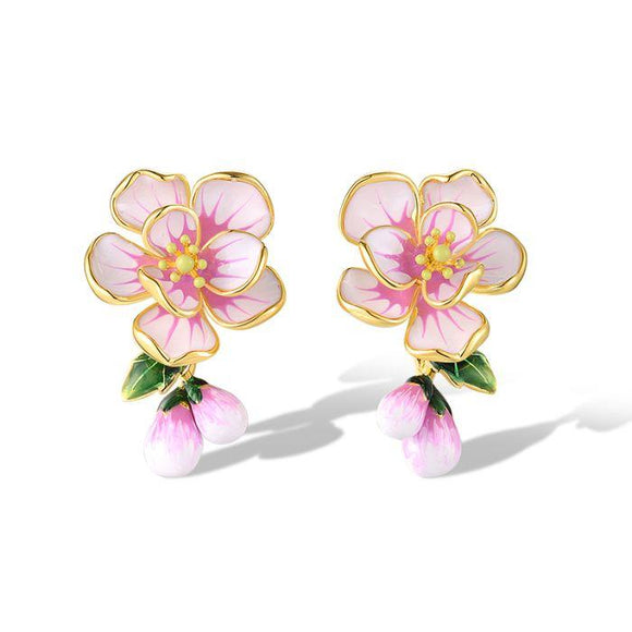 Aretes en plata vermeil
