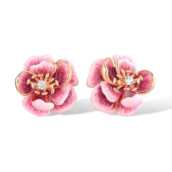 Aretes en plata vermeil