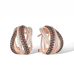 Aretes en plata vermeil