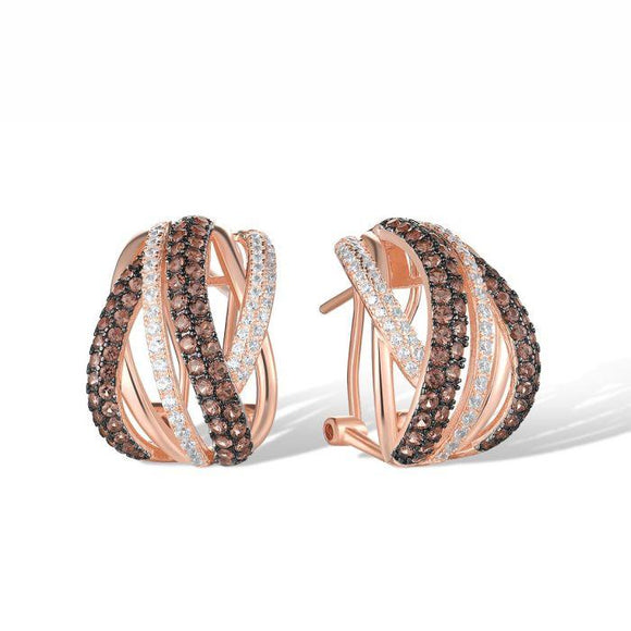 Aretes en plata vermeil