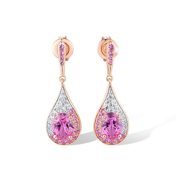 Aretes en plata vermeil
