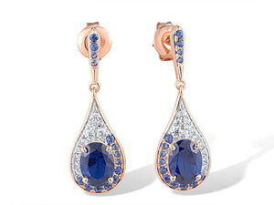 Aretes en plata vermeil