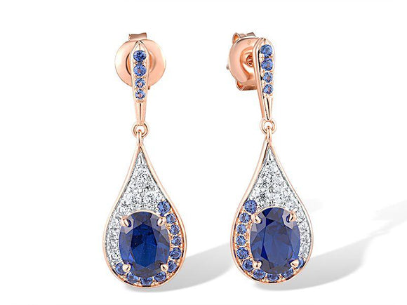 Aretes en plata vermeil