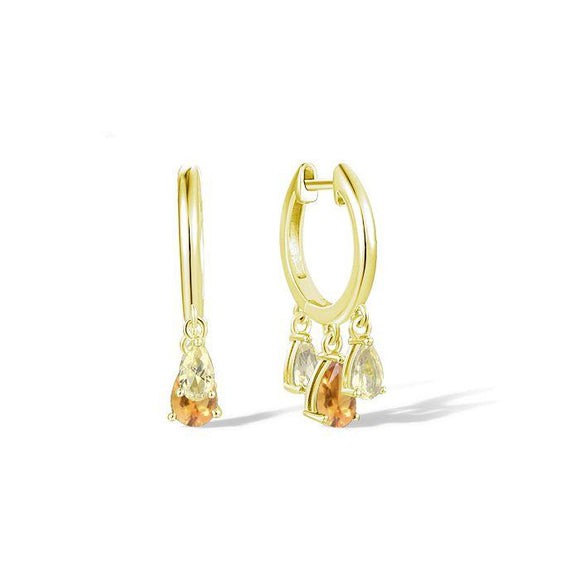 Aretes en plata vermeil