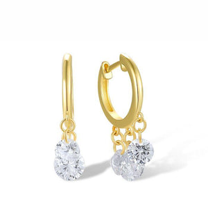 Aretes en plata vermeil