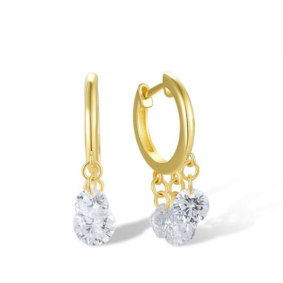 Aretes en plata vermeil