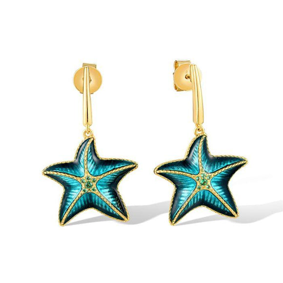 Aretes en plata vermeil