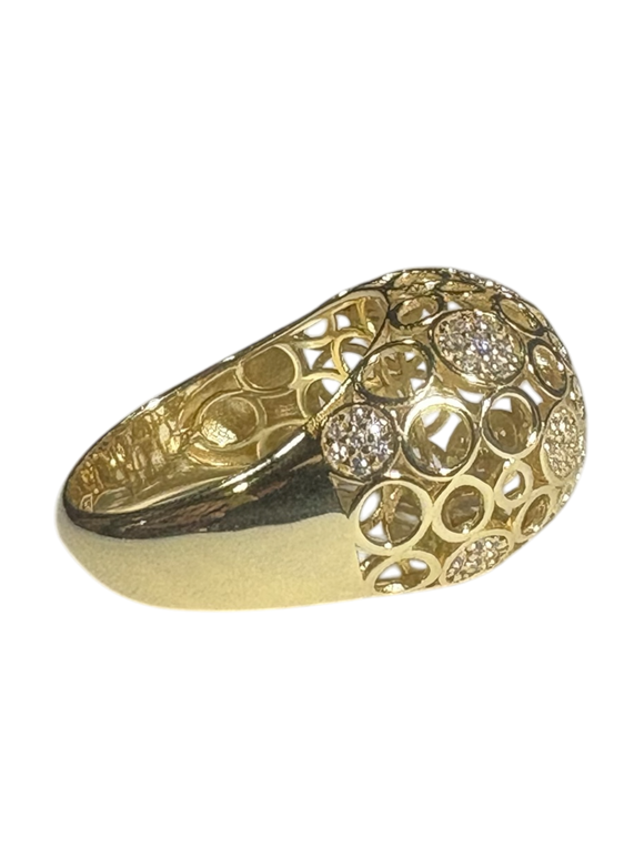 Anillo de plata vermeil