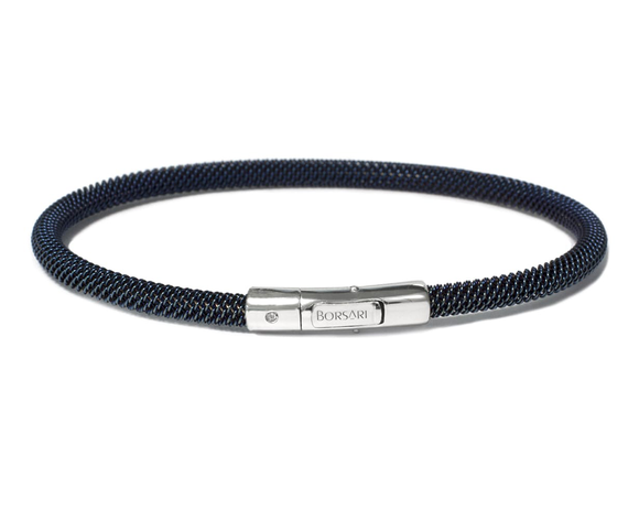 Brazalete en acero con diamante