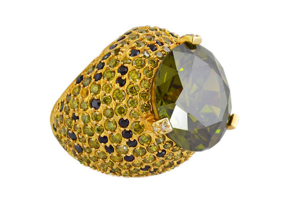 Anillo de plata vermeil