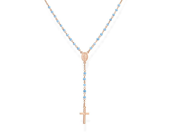 Rosario de plata vermeil