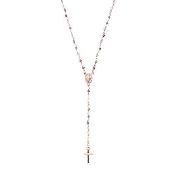 Rosario de plata vermeil